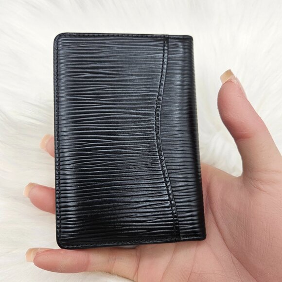 Louis Vuitton  Epi Black Pocket Organizer Wallet - Picture 6 of 17